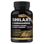 Shilajit แคปซูล Ashwagandha panax capsule 60 Shilajit 18000mg Panax Gingseng 1500mg