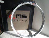 HARGA PERBIJI VELG VELK PELEK PELEG UKURAN 120-17 RING 17 ALUMUNIUM ALLOY TANPA SAMBUNGAN SILVER NOT