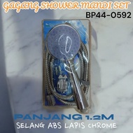 1.2 Meter Long CHROME Coated SHOWER SET BP44-0592 Q1302