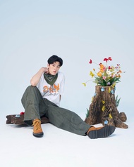 Niyom Jeans collection INDIGO : เสื้อยืด Oversize รุ่น TSO-103 สกรีนลาย ผ้าCotton ผ้ายืด