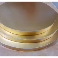 Styrofoam Placemat 40cm Round Gold Color/cake board