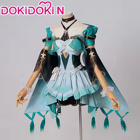 Ciaccona Cosplay Costume Game Wuthering Waves【XS-3XL】DokiDoki-N Women Green Dress Ciaccona Costume P