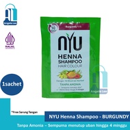 NYU Henna Shampoo Hair Colour Pewarna Rambut Tanpa Amonia Penghilang Uban Halal