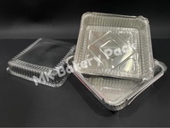 MYCHEF 11370-P Aluminium Foil Tray with Clear Lid (5 sets ±) Petak / Square My Chef Foil Tray 11370