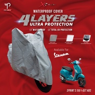 Cover Sarung Motor Waterproof 100%-Anti UV Vespa Sprint S 150 I-GET