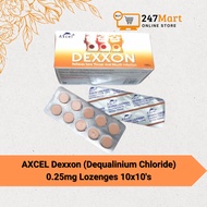 AXCEL Dexxon (Dequalinium Chloride) 0.25mg Lozenges 10x10's