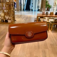 TORY BURCH ROBINSON SPAZZOLATO CONVERTIBLE SHOULDER BAG 法棍手袋 🌈Size:24x12x5cm