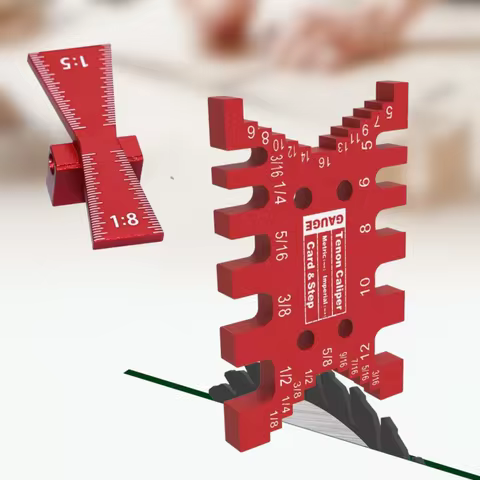 Aluminum Dovetail Marker and Tenon Gaps Gauge Dovetail Jig Carpentry Tools- Woodworking Precise Teno