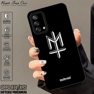 Softcase Oppo A74 / A95 4G - Case Oppo A95hp / A74 4G Motif MTRNL - Silicone Oppo A95hp - Case Oppo 