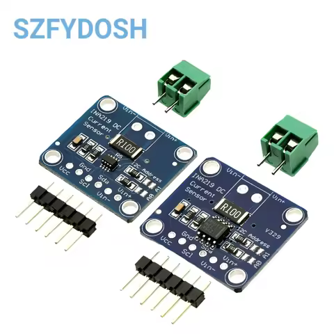 INA219 High-Side Current Sensor Module I2C Digital Power Monitor, 26V 3.2A for Arduino, Battery, Sol