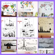 Lucky CAT - WALLSTICKER WALL STICKER MAP STICKER CHILDREN'S STICKER WORLD MAP STICKER COUNTRY STICKE