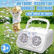 26-hole Stage Bubble Machine Two-hole Portable Automatic Outdoor Bubble Blowing Machine [without Bat