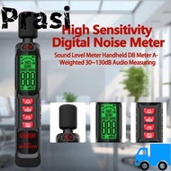 PRASI Sound Level Meter, Windproof 125Hz-8KHz Noise Meter, Professional Digital Display 30-130dB Dig