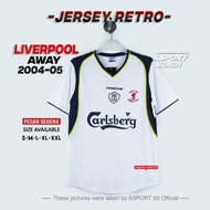 LIVERPOOL AWAY RETRO JERSEY 2001 2002 FINAL MONACO LFC WHITE VINTAGE