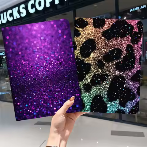 Color Sparkling Leopard Print For Samsung Galaxy Tab A7 A A8 A9 A11 S6 S11 10.1 10.4 10.5 Inch Lite 