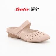 Bata Womens Mules Flats รองเท้าส้นแบนสำหรับผู้หญิง รุ่น Bon สีชมพู 6615930