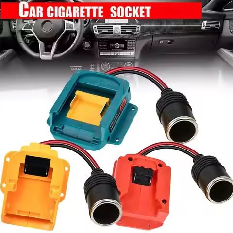 18V to 12V Step Down Power Cigarette Lighter Interface Adapter 18V Battery Converter for Makita/Dewa