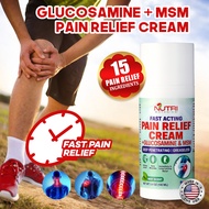 Nutri Botanics Pain Relief Glucosamine Cream + MSM – 100ml – Fast &amp; Long Lasting Joint Pain Relief, Muscle Ache