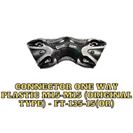 CONNECTOR ONE WAY PLASTIC M15-M15 (ORIGINAL TYPE) - FT-135-15(OR)