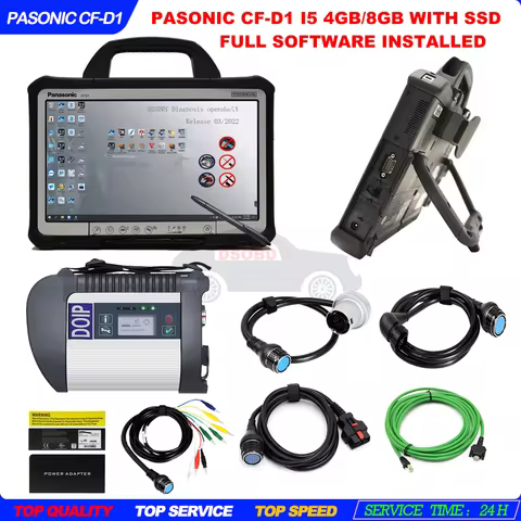 Pasonic CF-D1 tablet (full Xentry das wis epc software installed)+MB STAR C4 doip Multiplexer For Be