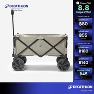 Decathlon All Road Trolley Transport Cart For Camping Equipment-Black/White Decathlon Wagon
