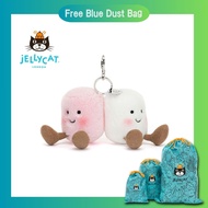 JELLYCAT ตุ๊กตา ของแท้ 100%Marshmallow Keychain /16CM