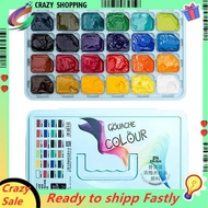 Set Art Beginner Concentrated Gouache Paint 30ML 24Color Jelly Replaceable Pack Gouache Paint Refill