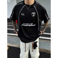 【✅READY STOCK🇲🇾】330gsm JERSEY Unisex Oversized T-shirt plus size Couple Tees baju lelaki重磅宽松美式潮牌字母运动