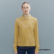 VICKTEERUT (ราคาปกติ 6550-.) Long Sleeve Cowboy Shirt เสื้อเชิ้ตคาวบอย แขนยาว