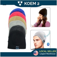 Wireless Bluetooth HeadphoneSoft Warm Beanie Hat Headset Smart Cap