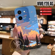 Latest Vivo Y28 4G Softcase 2024 Flexible Rubber Material with Landscape Motif (BK158) Vivo Y28 4G 2