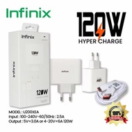 INFINIX 120W ORIGINAL CHARGER BATOK CASAN ADAPTOR HYPER CHARGER 120 WATT USB TYPE C