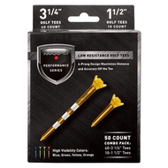 Durable Plastic Golf Ball Tees Bright Colors Driver Tee Solid Plastic Ball Holder Long And Short Tee