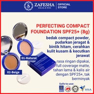 Zafesha Bedak Compact Powder Foundation Full Coverage Matte SPF25 Kompak Skincare Simply