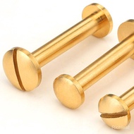 Skru Rivet Loyang Muka Bulat Buku Akaun Rata Rivet Mengunci Skru Rivet Rivet Huruf Rivet Berbentuk I