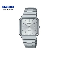Casio General MTP-B185D-7AV Silver Stainless Steel Band Men Watch