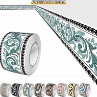 FREEYIO785BH Wall Base, Self Adhesive Thickened Skirting Line, Fashion Soft 5/10 Meter Anti-collisio