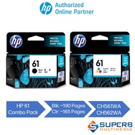 Hp 61 Single Pack Combo [Black + Color]Original Ink Cartridge