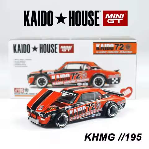 Kaido House MINIGT Nissan Skyline2000GT-R (KPGC10) Kaido Racing V1 Alloy Car Model 195
