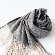 Cashmere 手織cashmere絲綢披肩【珠華03】