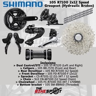 Shimano 105 R7100 2x12 Speed Groupset (Hydraulic Brakes)