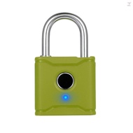 T1004D Smart BT Fingerprint Padlock Rechargeable Keyless 20 Fingerprints Emergency Unlocking Easy Operation IP65 Waterproof Anti-theft Security Padlock Door Luggage Backpack Lock