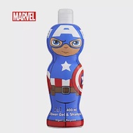 MARVEL 美國隊長2合1沐浴洗髮精 400ml (萌Q收藏版)