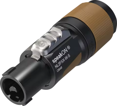 Original NEUTRIK type NL2FXX-W-S Speakon 2Pole Plug female Audio Speaker Connectors Speakon cable OD