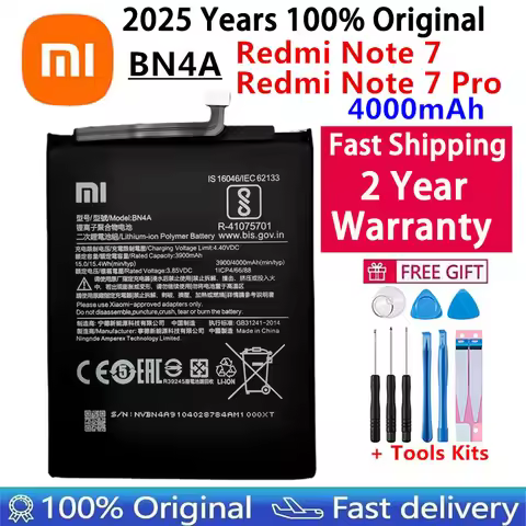High Quality Phone Replacement Battery for Xiaomi Redmi Note 7, Note 7 Pro,M1901F7C,Genuine Batterie
