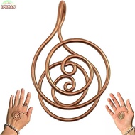 IMIHAN Copper Palm Ring, Portable Handmade Spiral Palm Ring,  Jewelry Accessories Adjustable Reiki E
