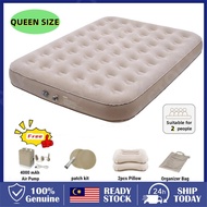 【 24h】tilam angin queen size air bed mattress Camping Mattress 2 Person Self-Inflating Built-In Charge Pump