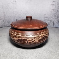 陶器砂鍋手工紅粘土烹飪鍋砂鍋帶蓋砂鍋
