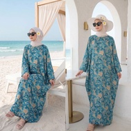 (A) Aloha Hawaii Beach fashion Spring And Summer Dress Long Dress Beach Baju Pantai 🦋 DRESS