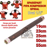 Compressor discharge pipe 19cm 23cm 25cm 50cm 55cm compressor bare head pipe 1/2HP 3/4HP 1HP 2HP 5HP